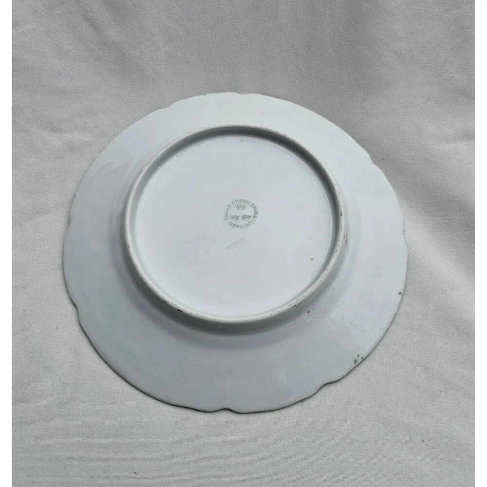 Vintage Three Crown China Germany Salad/Dessert Plate With Gold Accents 6 Inch